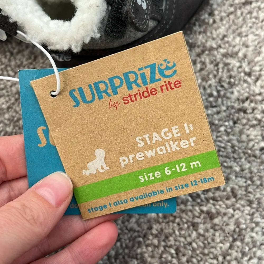 Surprize by Stride Rite Grey/Dean 6-12months